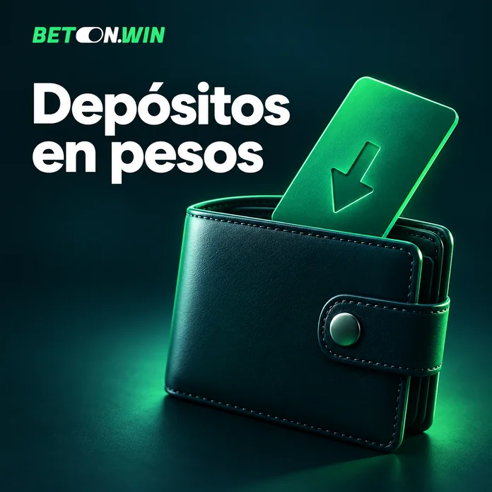Ilustración de depósitos en Betonwin con una billetera y una tarjeta verde