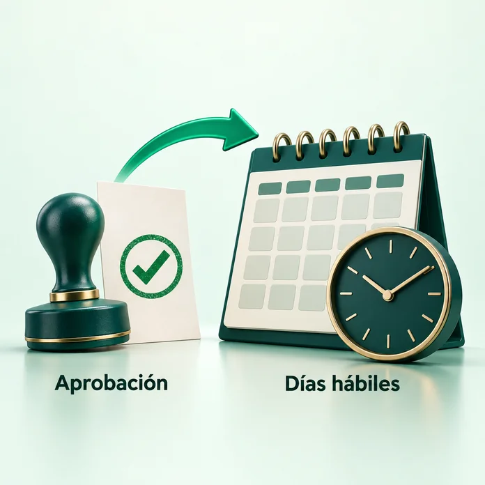 Esquema de Betonwin: solicitud, aprobación y plazo bancario de uno a tres días hábiles